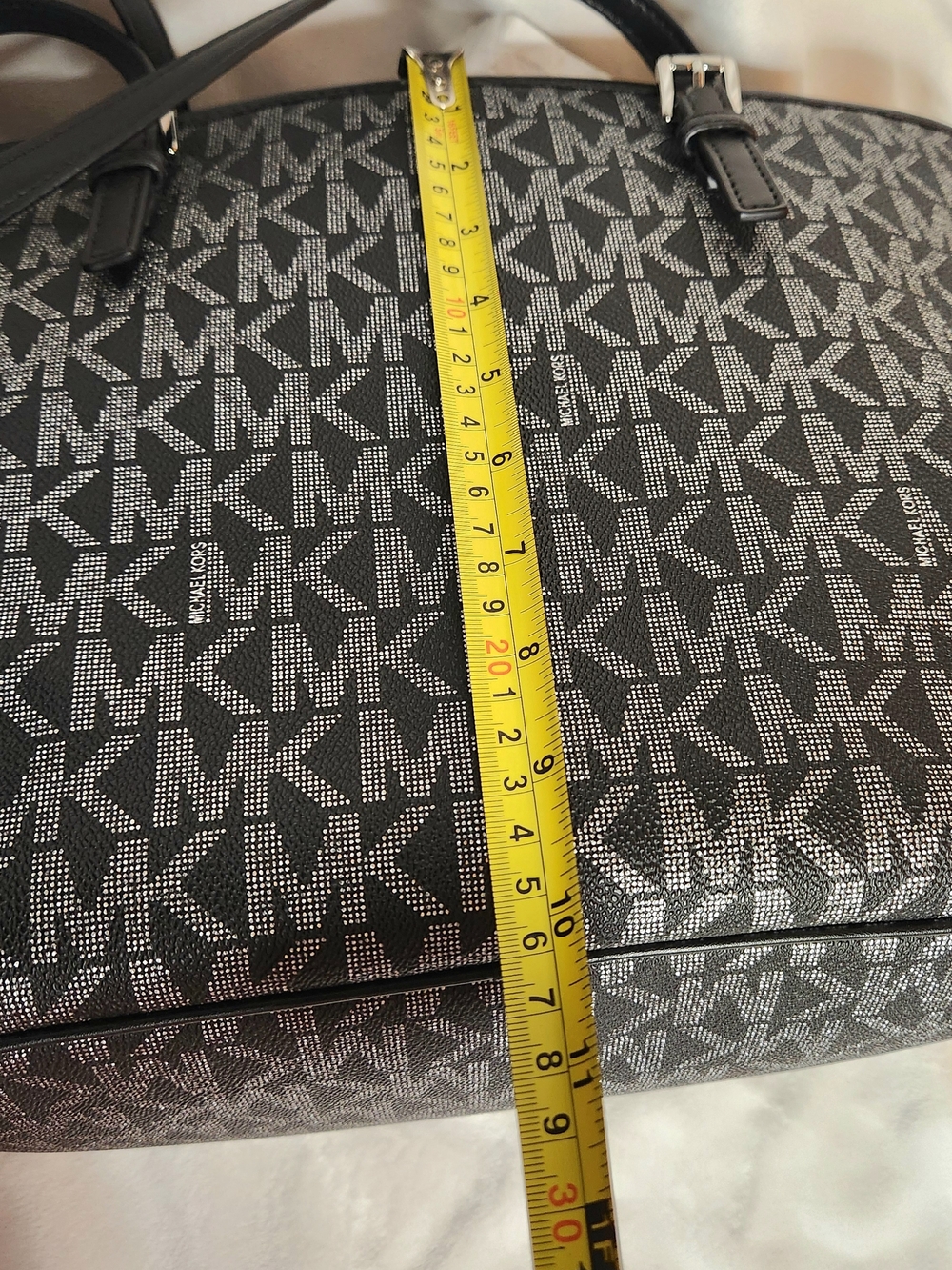 Michael Kors Black Logo Tote Bag - Picture 8 of 14